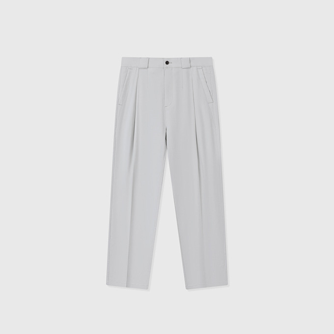 loro piana cotton linen panama pleated trousers
